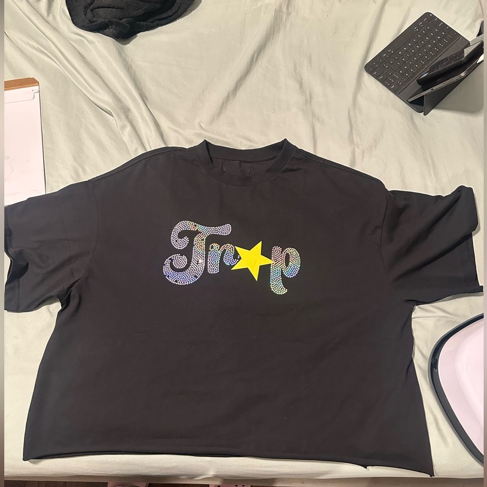 Black mens Shirt with Star Design
